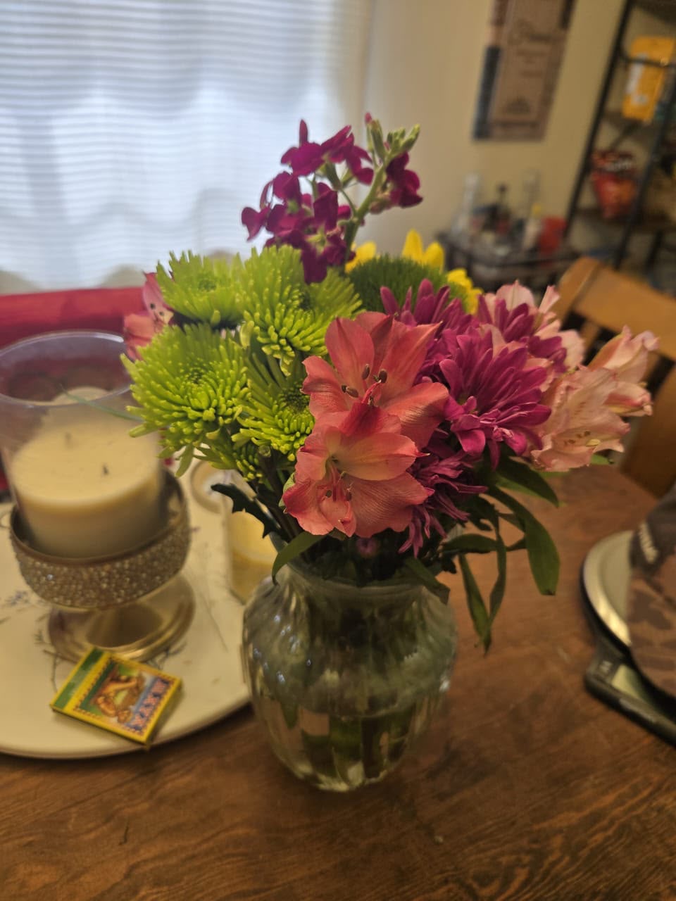 Garden Fresh Alstroemeria & Chrysanthemum Vase Arrangement
