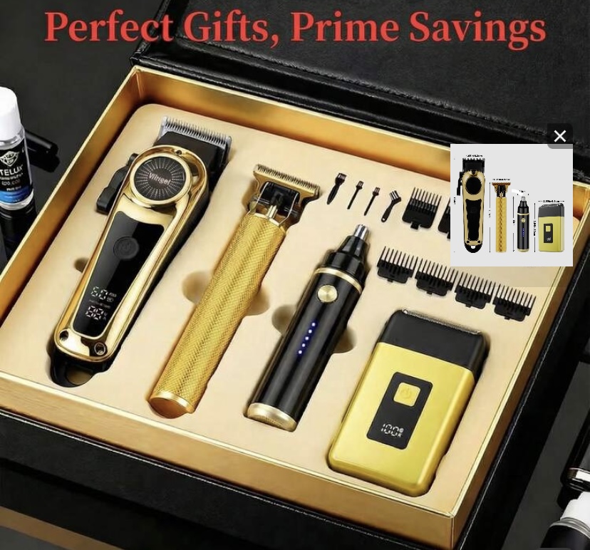 Vibisel Premium 5-in-1 Men's Grooming Kit — Gift Box