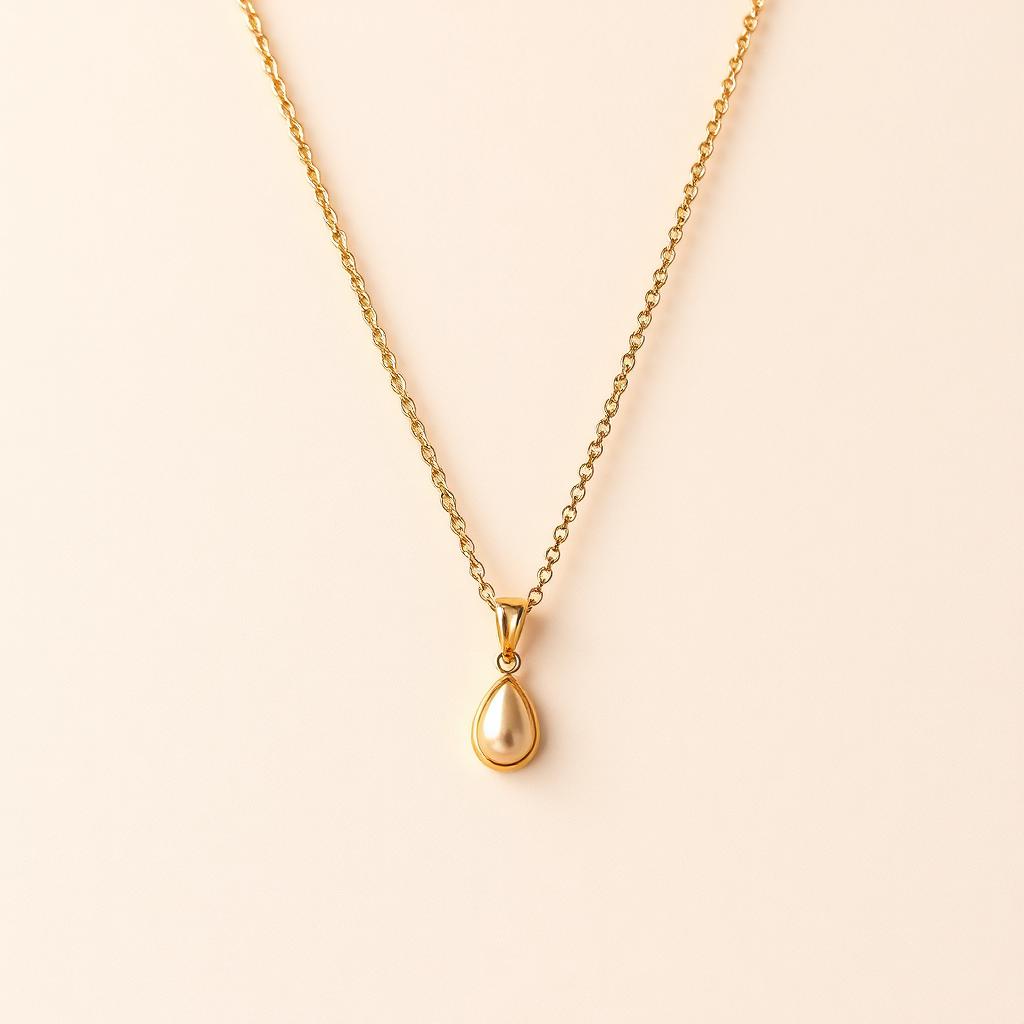 Customised Gold Pendant Necklace
