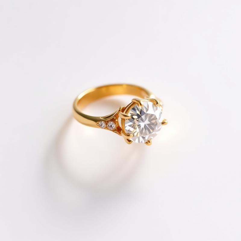 Éclat Solitaire Gold Ring