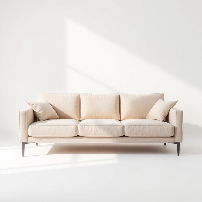 Linden Three-Seat Linen Sofa